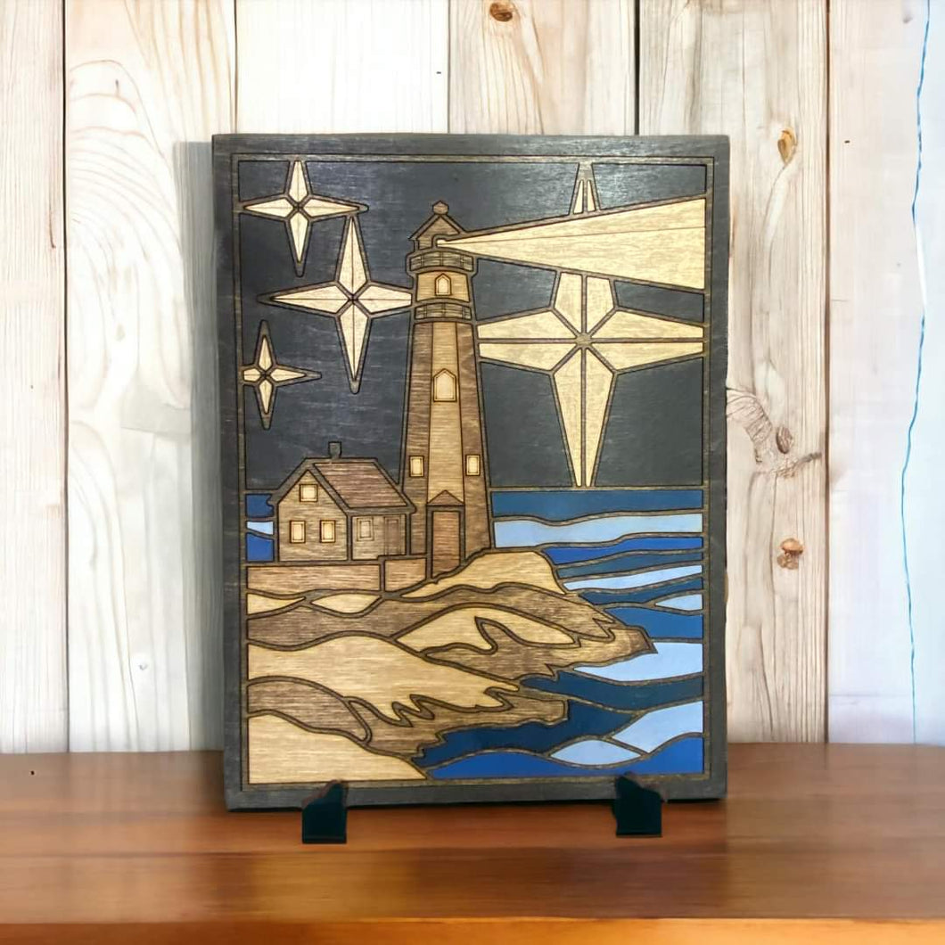 Lighthouse Wooden Puzzle Decor