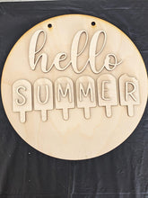 Load image into Gallery viewer, Hello Summer Doorhanger
