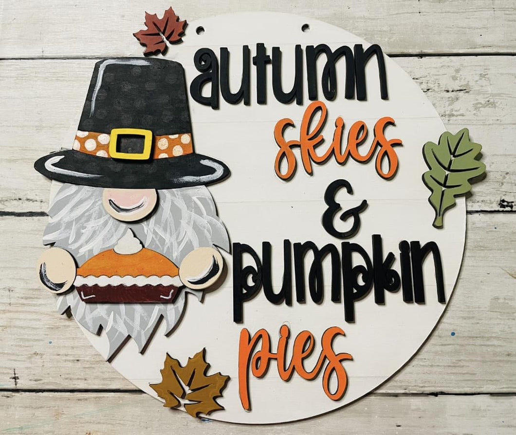 Autumn Skies Door Hanger