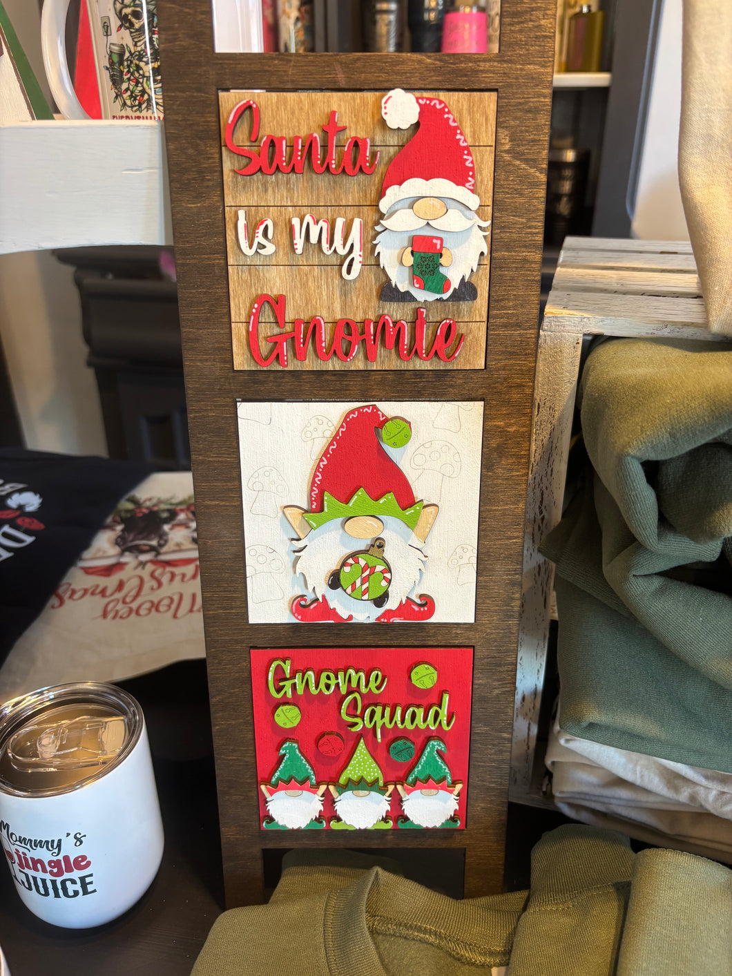 Christmas Gnome Ladder Tiles