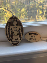 Load image into Gallery viewer, Personalized Football Ornament
