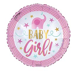 Baby Girl Elephant Balloon