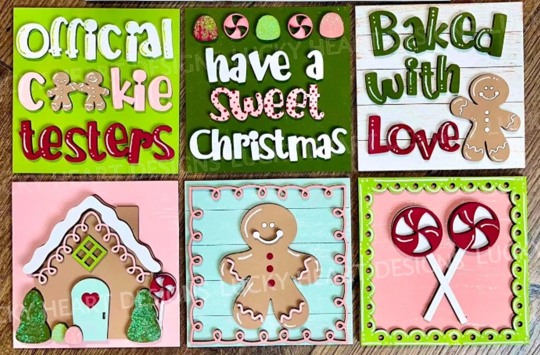 Gingerbread Ladder Tiles (Set of 3)