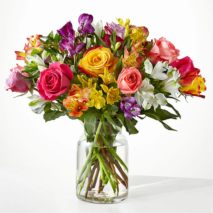 Colorful Roses Arrangement