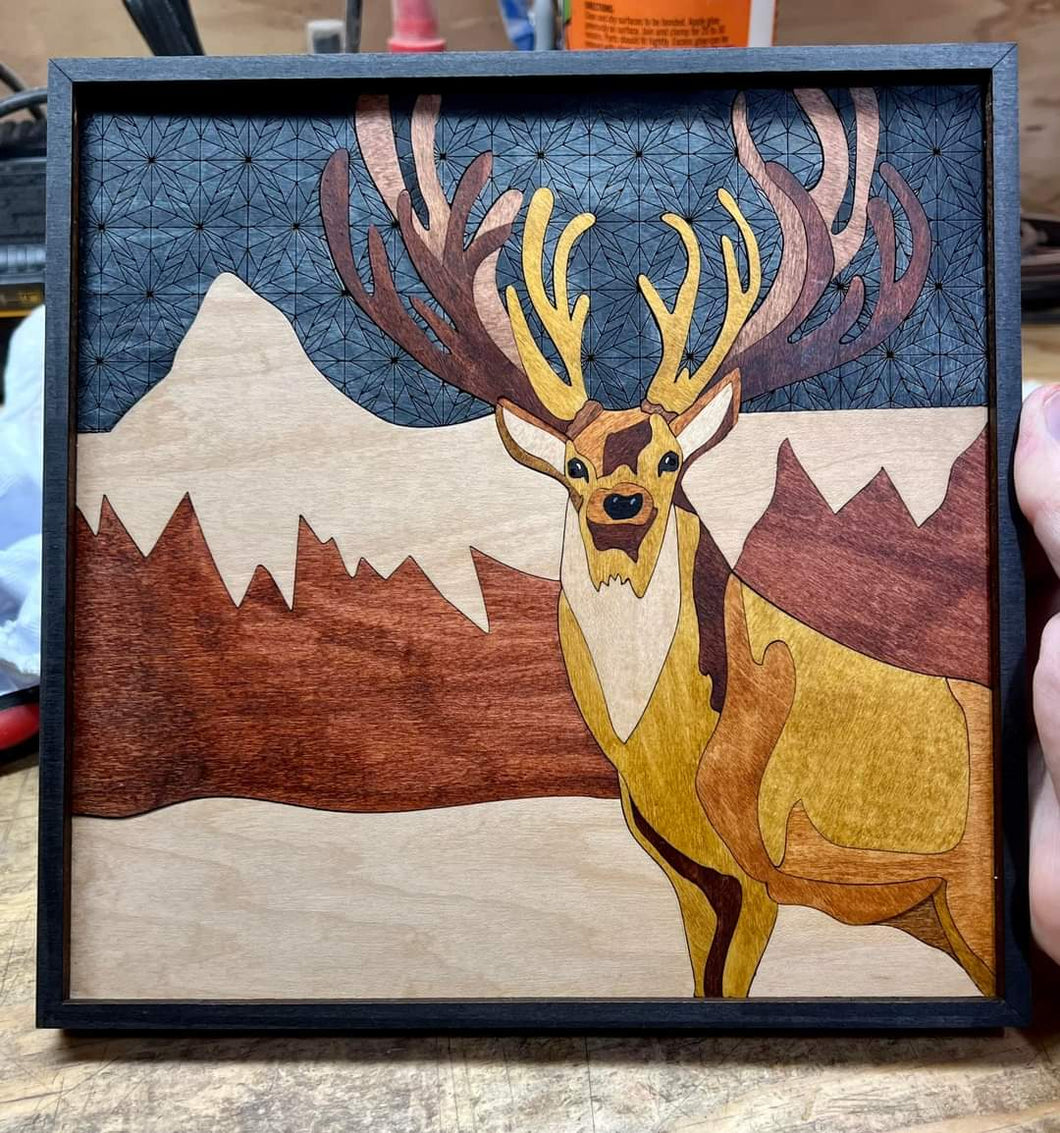 Deer Wooden Puzzle Decor