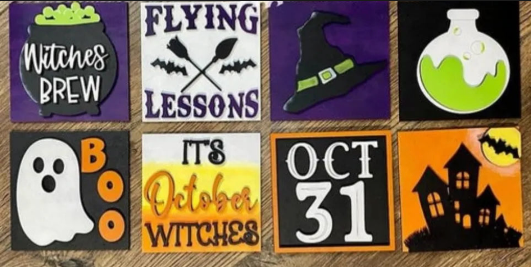 Halloween Ladder Tiles (Set of 3)